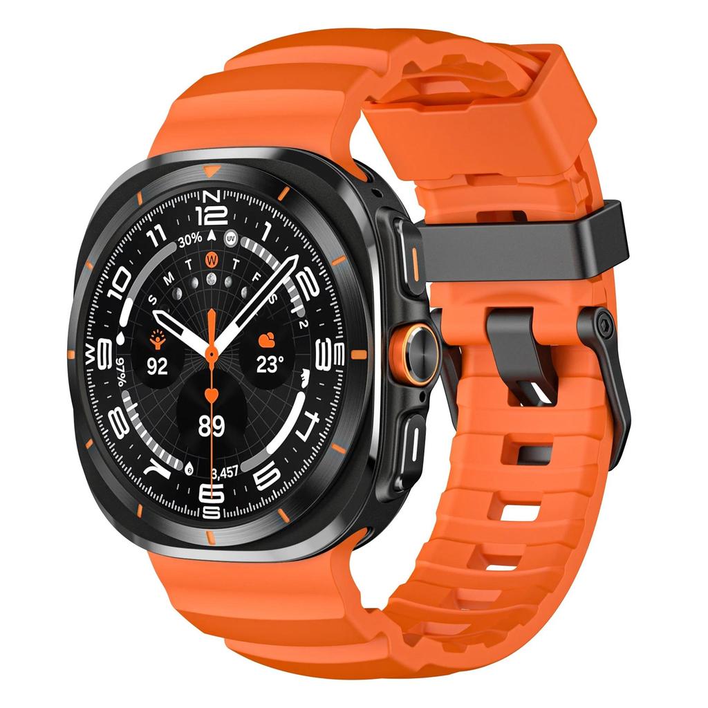 Soft Rubber Band For Samsung Galaxy Watch 8 Classic 46mm Strap Man Sport Bracelet for Samsung Galaxy Ultra 47mm Curved End Watch 8 44mm 40mm Wristband