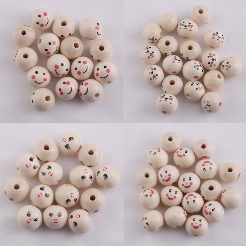 10 Pack Handcrafted Beads Wood Loose Beads Natural Wood Beads Wood Material Beading Supply Perfect for DIY Crafts Gifts