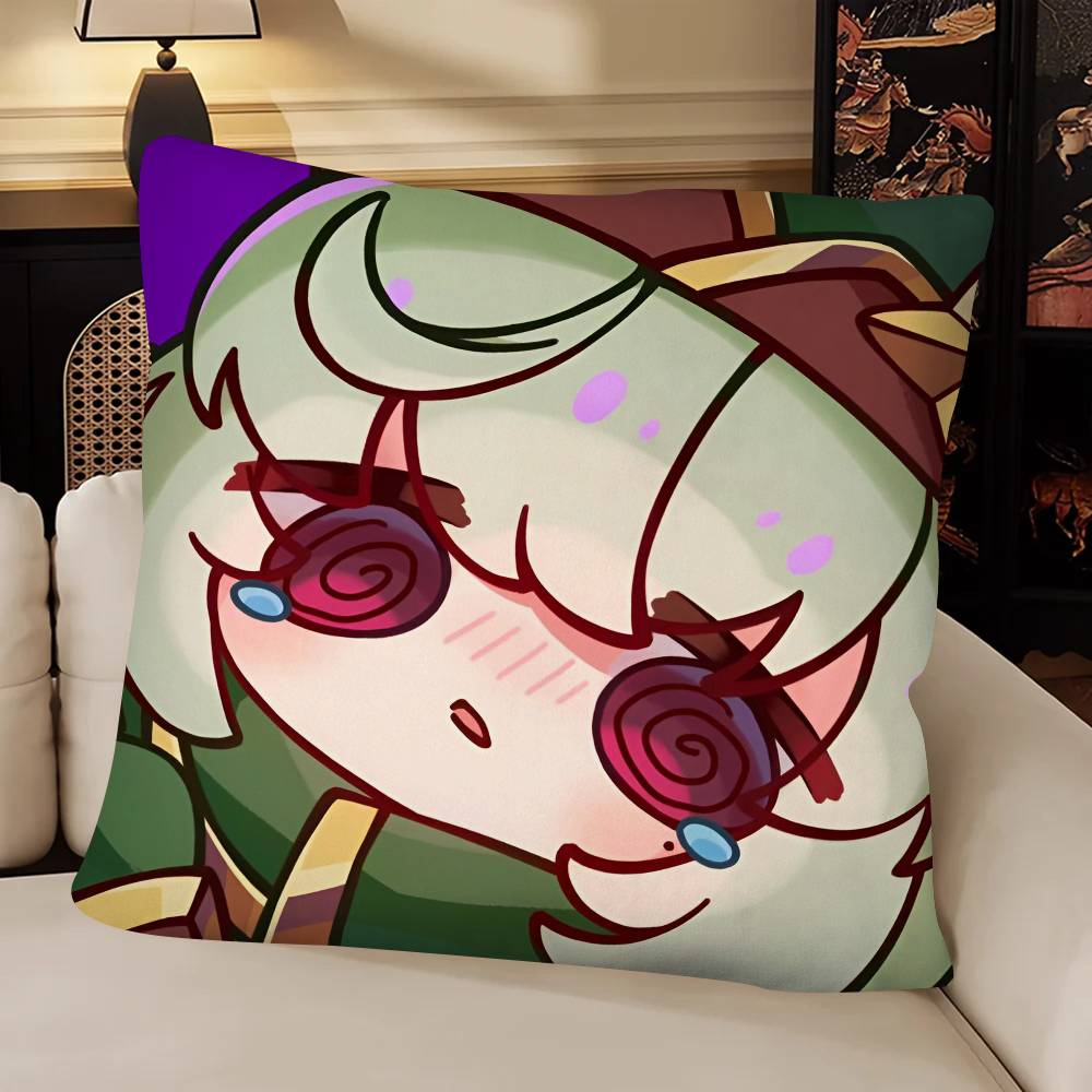 Anime AAraga Kiwi Pillow Case Fashion Square Pillowcase Bedroom Sofa Room Ins Decoration Leisure