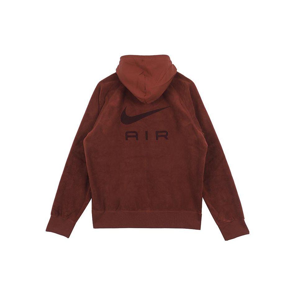 Nike Letter Print Hooded Pullover Long Sleeve Sweatshirt Men sweatshirt Red DQ4226-217