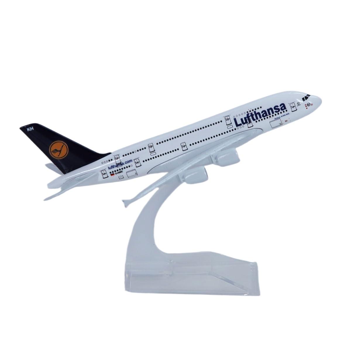 

1/400 Scale Toys Plane Model Children 16cm Luthansa Airlines A380 Aircraft Model Planel Airplane Diecast Metal Planes