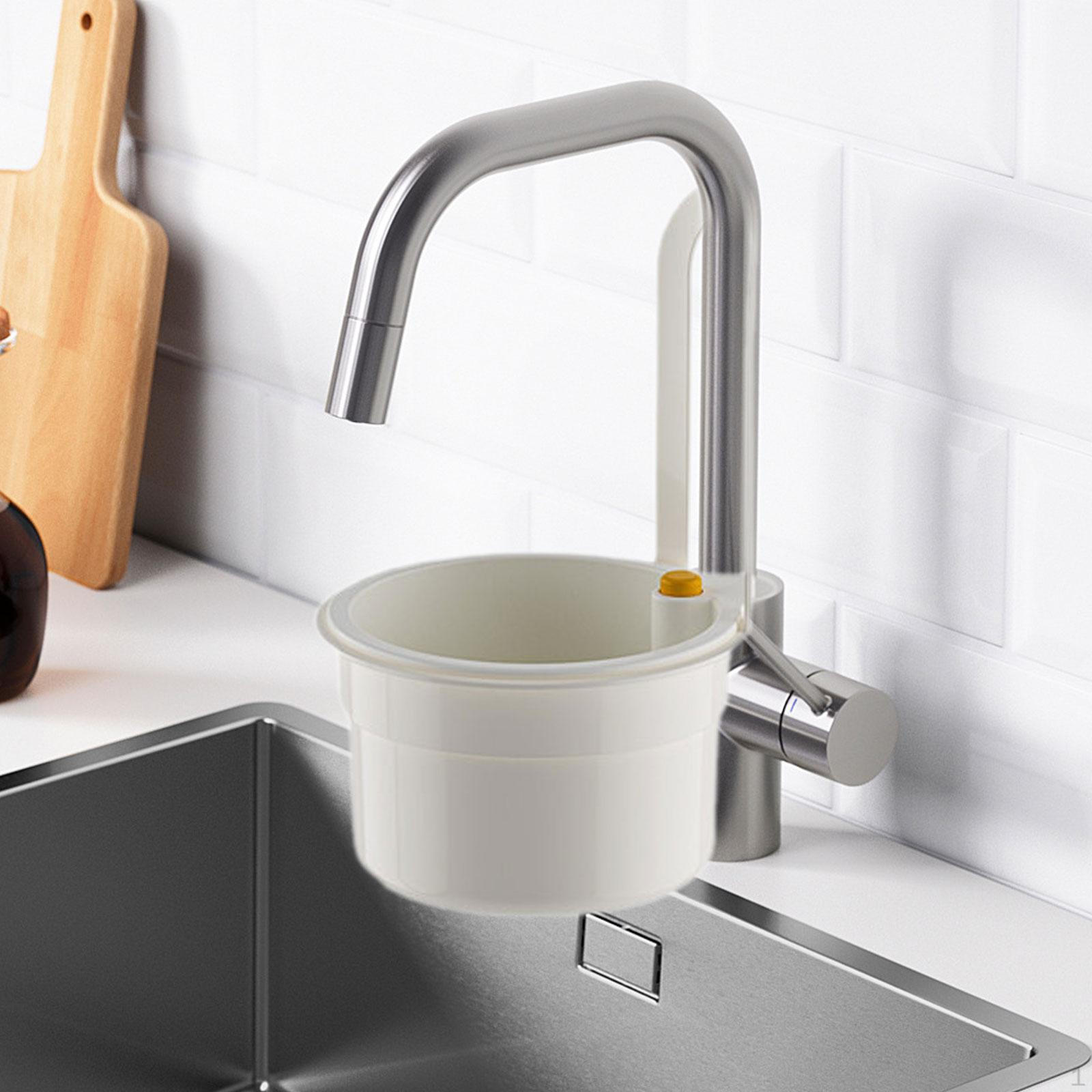 

Угловая корзина для слива раковины, держатель для ситечка, остатки пищи белый