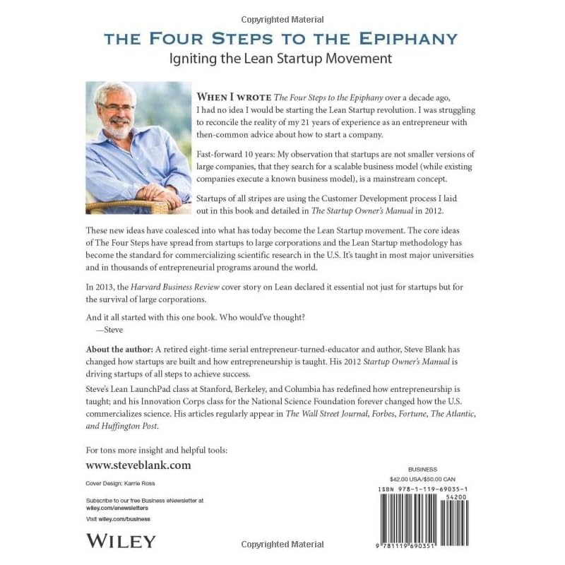 The Four Steps to the Epiphany: Successful Strategies for Products that Win