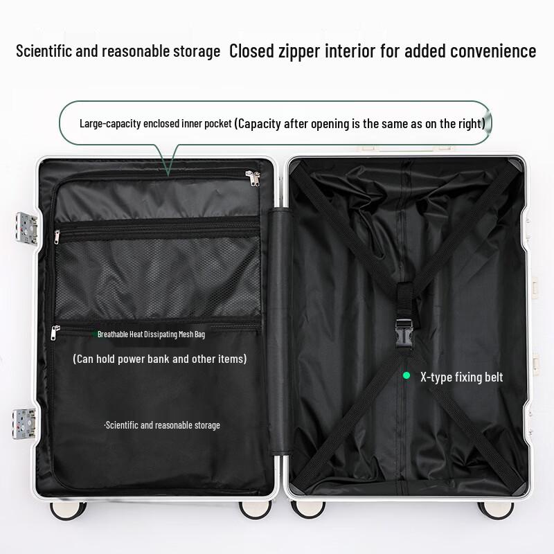 JOURHEY SHI Aluminum Frame Hardshell Luggage