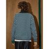 Coolhut2025 Autumn and Winter New Fashion Elegant Long-Sleeved Cardigan Korean Style Casual Lazy Style Contrasting Stripes