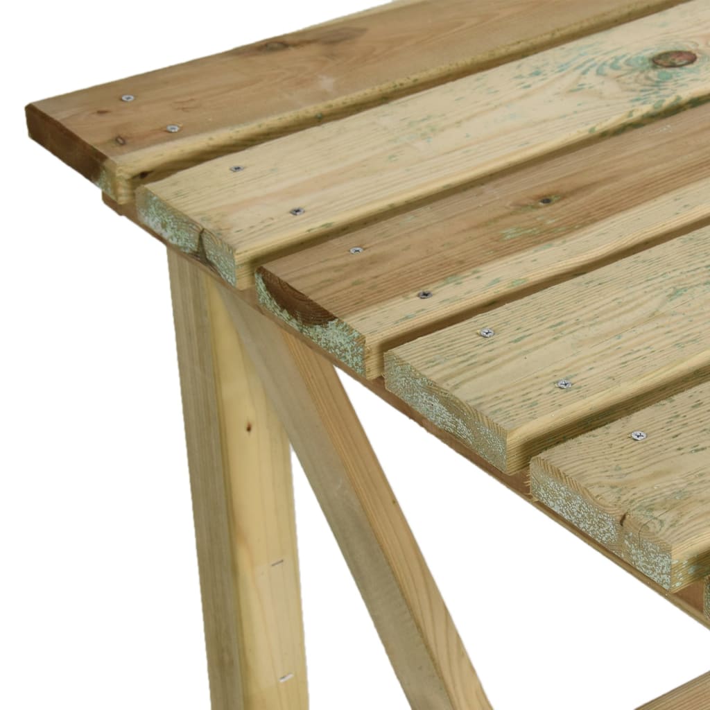 Garden Dining Table 160 X 79 X 75 Cm Wood