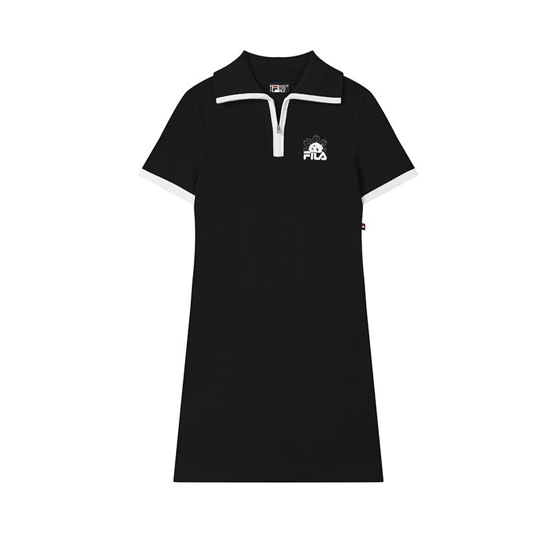 

New FILA HERITAGE Short Sleeved Dress Women s Correct F11W538315FBK 165/84A/M