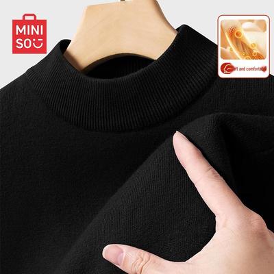 Men's Half-High Collar Knit Pullover Sweater
