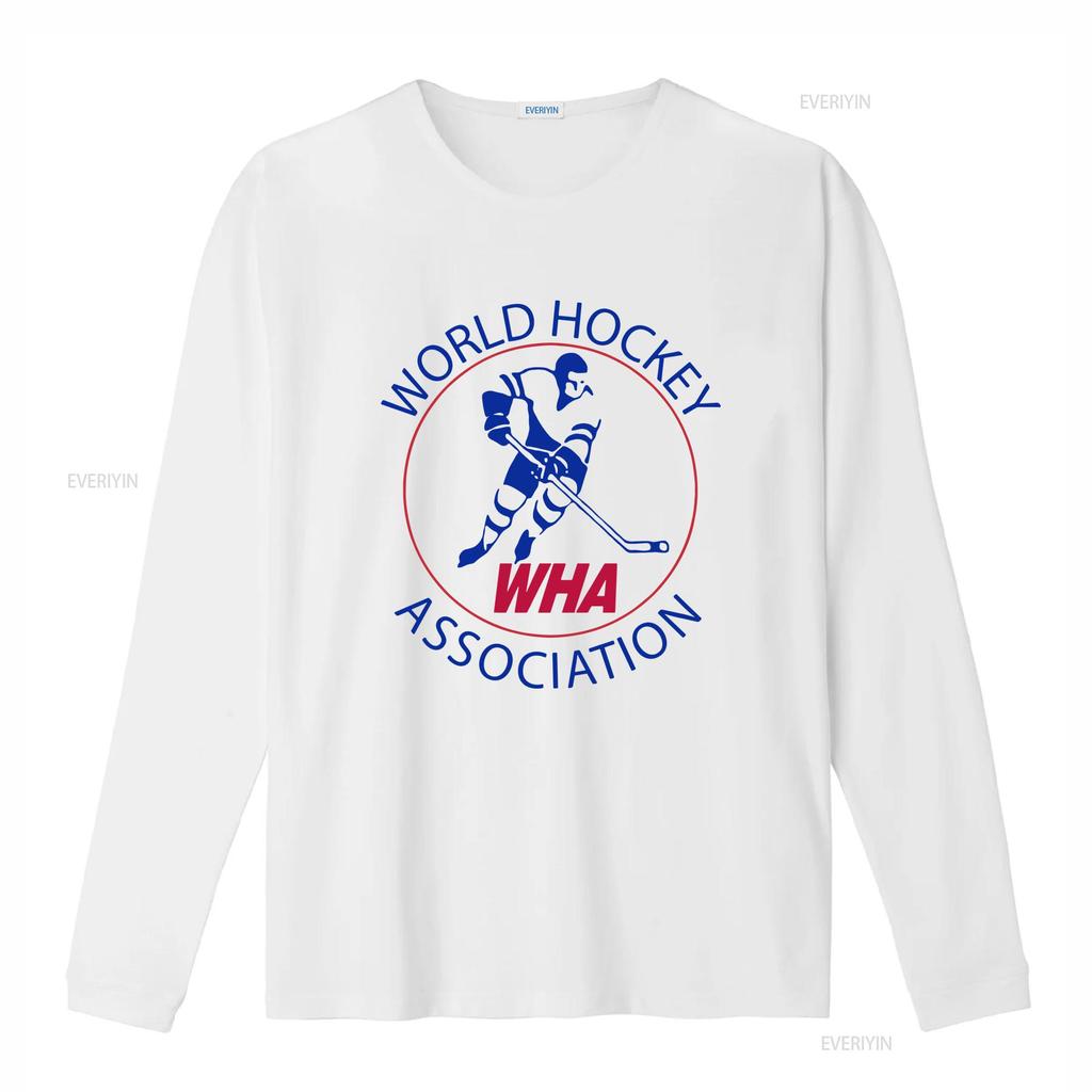 WHA World Hockey Association 1972 T Shirt vintage Washed designer clothes Breathable Slightly fashion streetwear