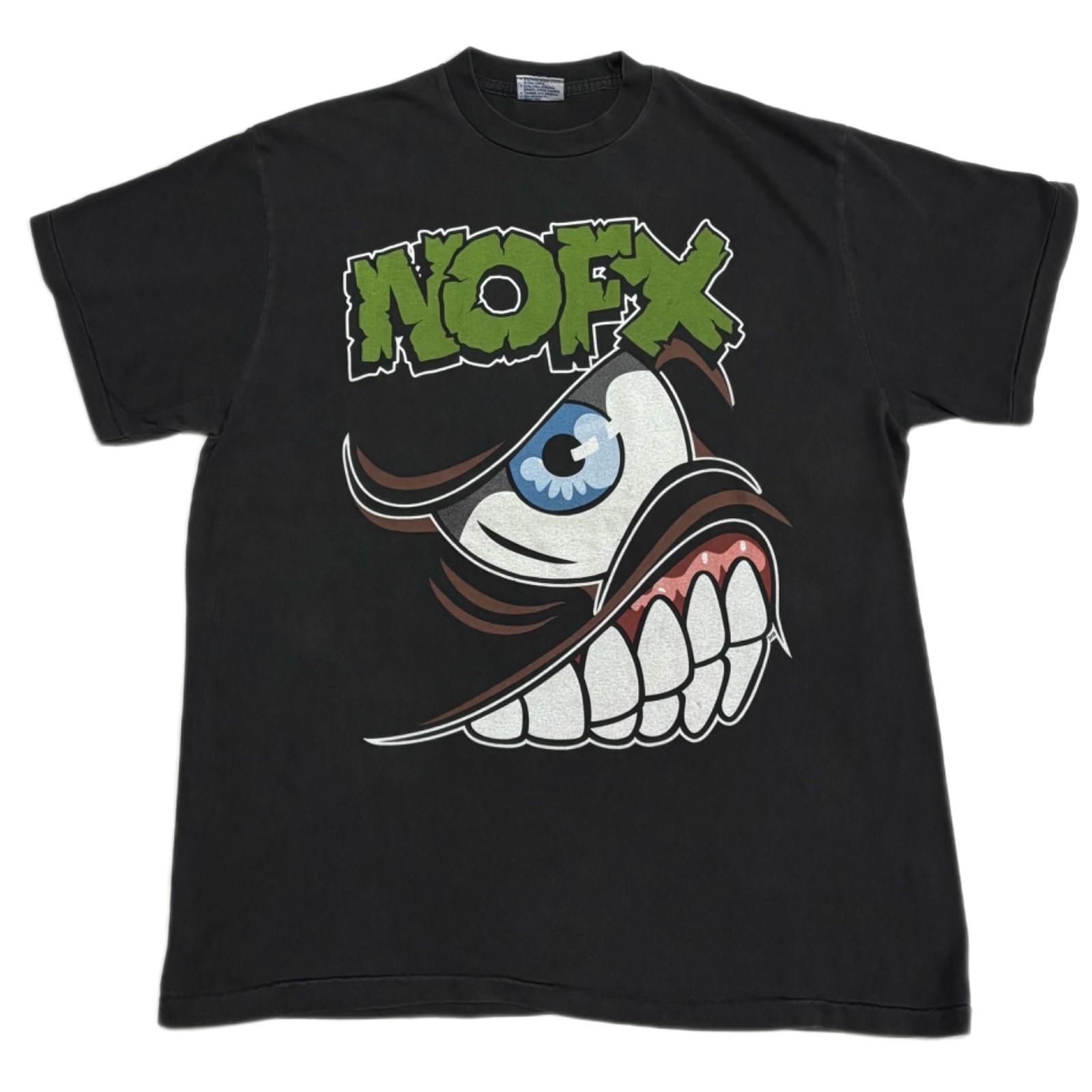 Vintage NOFX Mons Tour Punk Rock USA 1994 Y2K XL Single Stitch REPRINT Unisex T-Shirt M