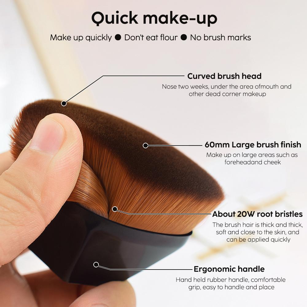 New Magic Makeup Brush Beauty Powder Face Blush Brushes Portable Professional Foundation Brush Large Cosmetics Soft Base Make Up