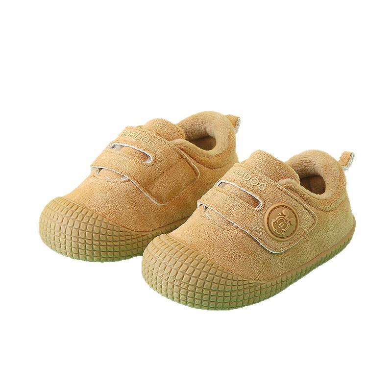Babu Dou Winter Velvet Infant & Toddler Non-Slip Cotton Shoes for Boys and Girls