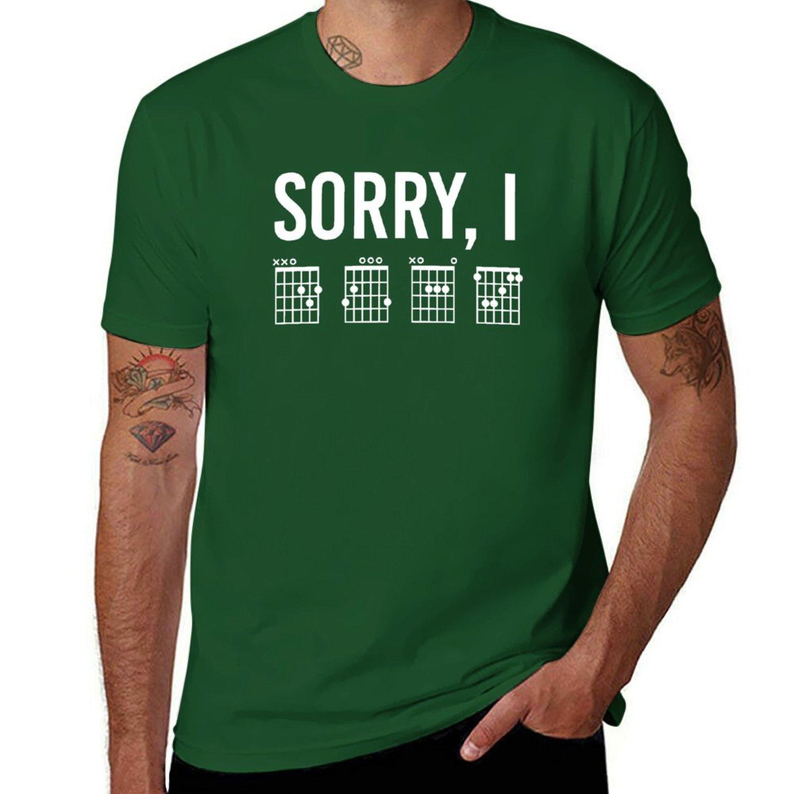 

Sorry I DGAF Funny guitar chords hidden message Funny guitar music gifts T-Shirt cute tops plain t shirts men 4XL