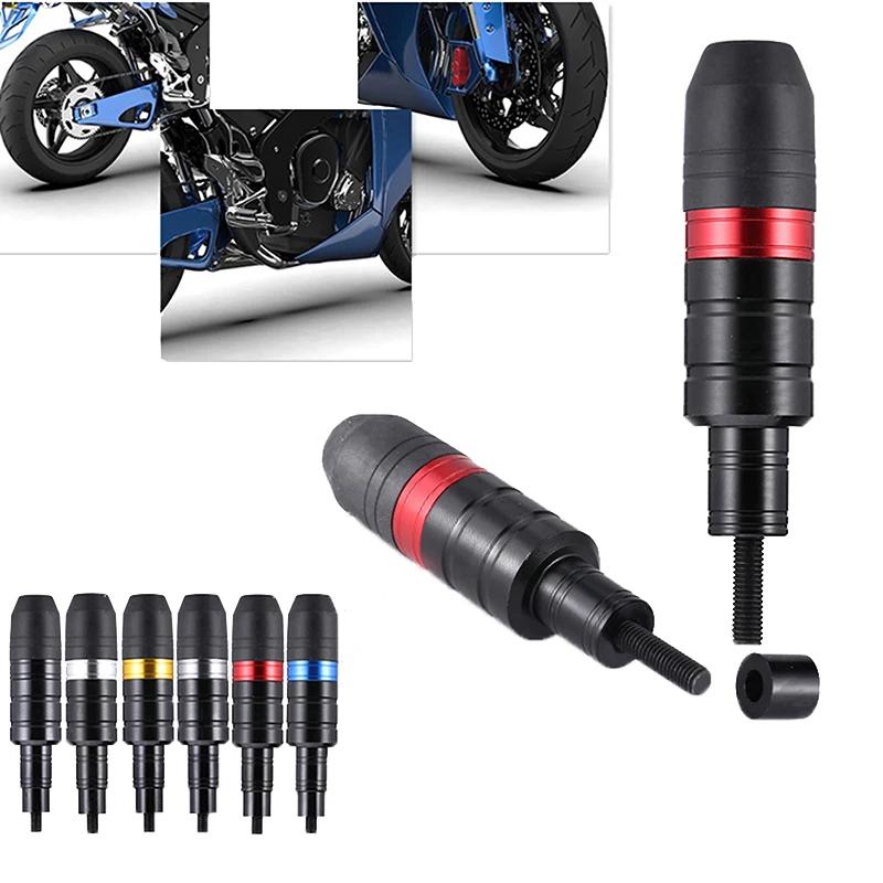 1Pair 8mm Motorcycle Frame Slider Protector Moto Anti Falling Rod Scooter Engine Shatter Crash Frame Slider Protect Stick Bar