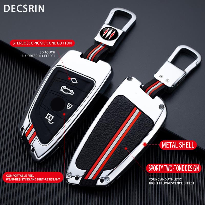 Car Key Case Cover for BMW X1 X3 X4 X5 F15 X6 F16 G30 7 Series G11 F48 F39 520 525 F30 118i 218i 320i Car Interior Accessories
