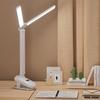 LED Doppelkopf-Lese-Tischlampe mit Klemme Touch-Steuerung Dimmbares Licht Augenschutz für Schlafzimmer Studentenwohnheim Arbeitszimmer Büro