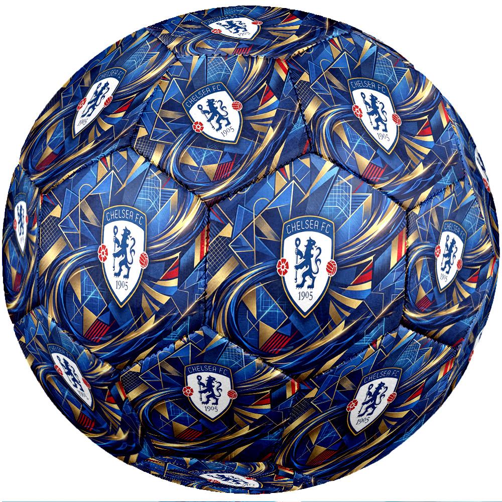 Chelsea FC Theme Soccer Ball Size 5 Soccer Ball Soft Touch Professional Training Football for Outdoor Sports
