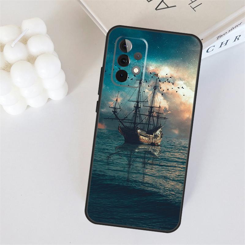 Segelschiff Piratenschiff Für Samsung Galaxy A22 A32 A52 A54 A14 A16 A26 A36 A56 A55 A35 A05 A06 A15 A53 A33 A13 Hülle