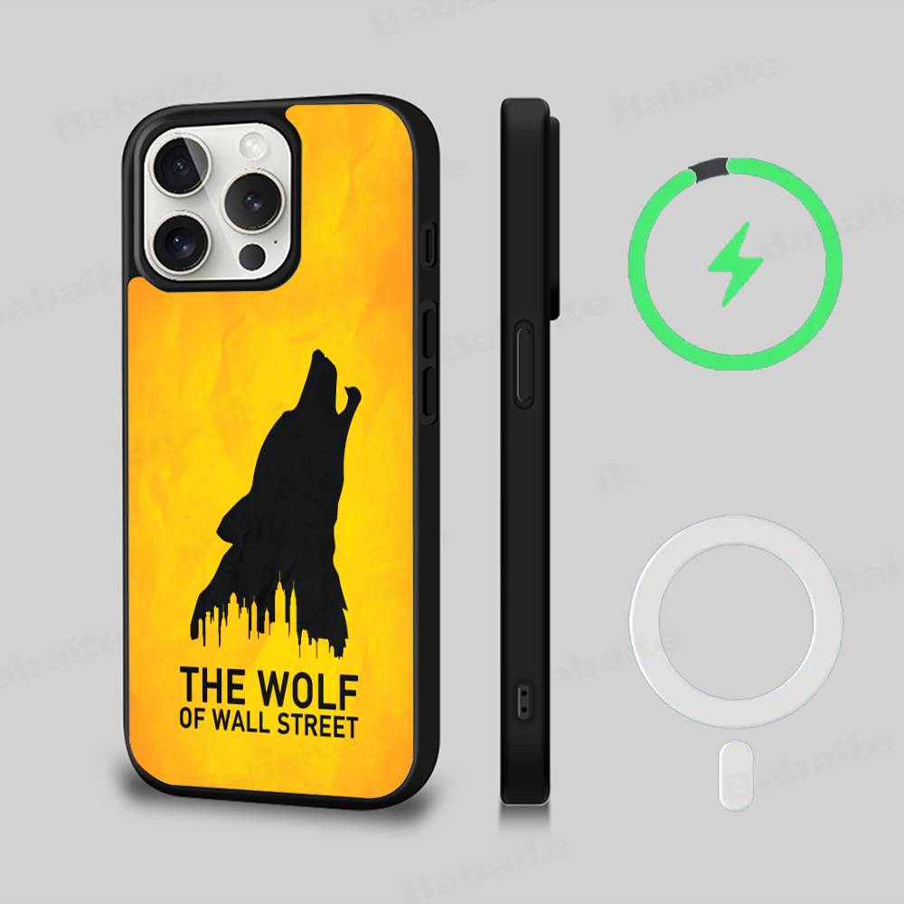TV The W-Wolf Of W-Wall S-Street Magnetic Phone Case For IPhone 16 15 14 13 12 11 17 Pro Max Plus Wireless Charge Cover