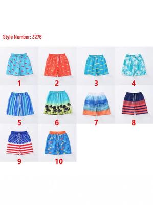Pantaloni scurți casual de plajă pentru băieți cu plasă interioară - Șnur reglabil pentru primăvară și vară
