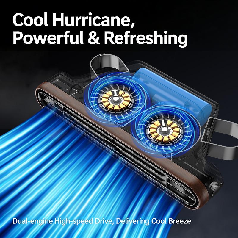 Portable Car Fan - USB Cooling Vehicle Accessory, Quiet Compact SUV Seat Fan, Adjustable Airflow Design, Efficient Proced