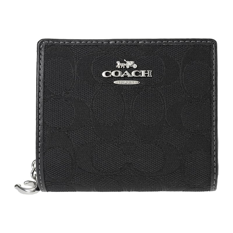 

[coach] OUTLET outlet bifold wallet CU401 SBKBK snap wallet black black [product]