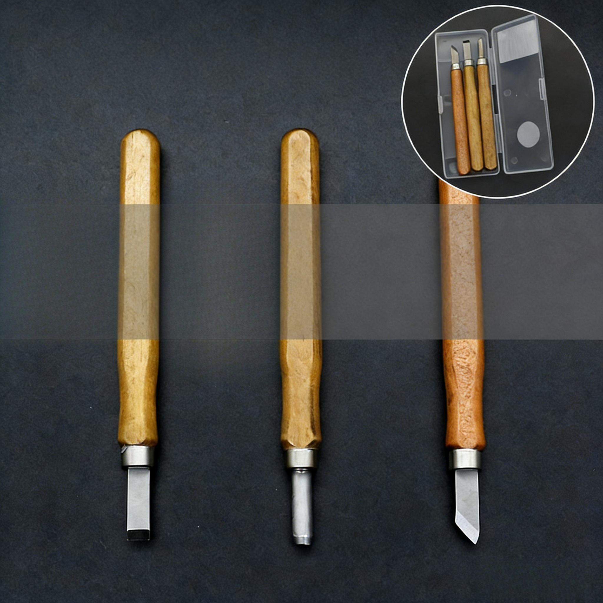 12pcs Professional Wood Carving Tools Set with Ergonomic Handles High Carbon Steel Chisel Hook Knife for Carving Wood Sculpture