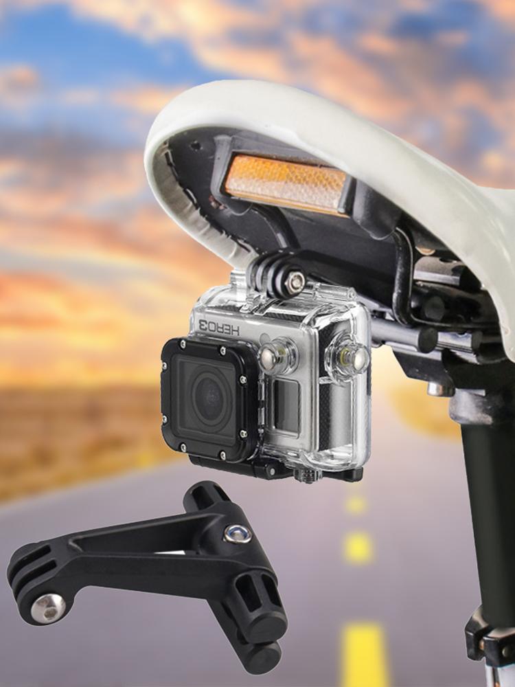 Supporto per Lampada da Bicicletta da Mountain Bike Montaggio sul Reggisella Luce Posteriore per Bicicletta Montaggio sulle Guide della Sella Resistente agli Urti per Garmin Varia Radar/Action Camera