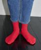 Meonseuinmeonseuaus Essential Ribbed Long Socks Red