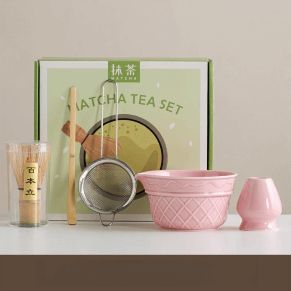 2/5/8PCS Gradient Color Matcha Bowl Ice Cream Matcha Making Kit New Japanese Tea Set Tea Lovers