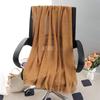 Sciarpa grande da donna in cotone e lino di colore puro: Foulard musulmano primaverile/estivo, telo mare, scialle con protezione solare