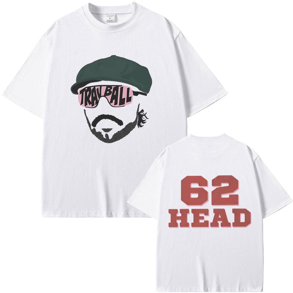 Travis Head TravBall Head 62 Ρούχα T-Shirt Άνδρες Γυναίκες Μόδα Oversized Κοντομάνικο T-Shirt Ανδρικό Casual Βαμβακερά Vintage T-Shirts
