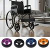 Wheelchair Front Caster Wheel, 4" PU Solid Tire with Aluminum Alloy Hub, Bearing I.D. 8mm, Swivel Caster Replacement