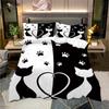 3D Printed Bedding Set: Bed Sheet, Pillowcase, Brushed Fabric
