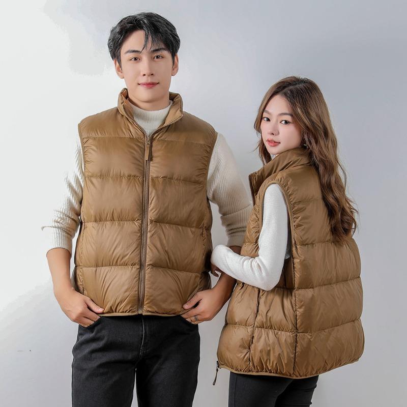 Yu Xin National Standard 90 Fleece New Couple Men's and Women's Down Jacket Vest Outside Warm Autumn and Winter Down Vest