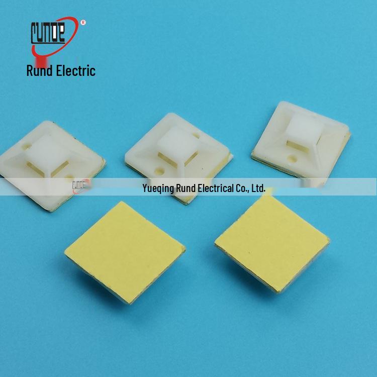 Self-Adhesive Cable Tie Mount with Suction Cup and Positioning Fixing Piece.