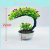 Shape Plastic Crescent Rose Bonsai Potted Plant For Indoor Garden And Ideas Gift