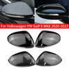 For Volkswagen VW Golf 8 MK8 2020-2022 Car Replacement Rearview Side Mirror Cover Wing Cap Exterior Door Case Trim Carbon Style