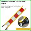 Movable Power Safety Construction Isolation Baffle Fiberglass Telescopic Fence Insulated Collapsible Tubular Guardrail