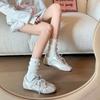 Woman Shoes Flats Casual Sneakers Loafers Summer Beading Square Toe Lace Up Luxury Loafers Walking Shoe Sandalias Mujer