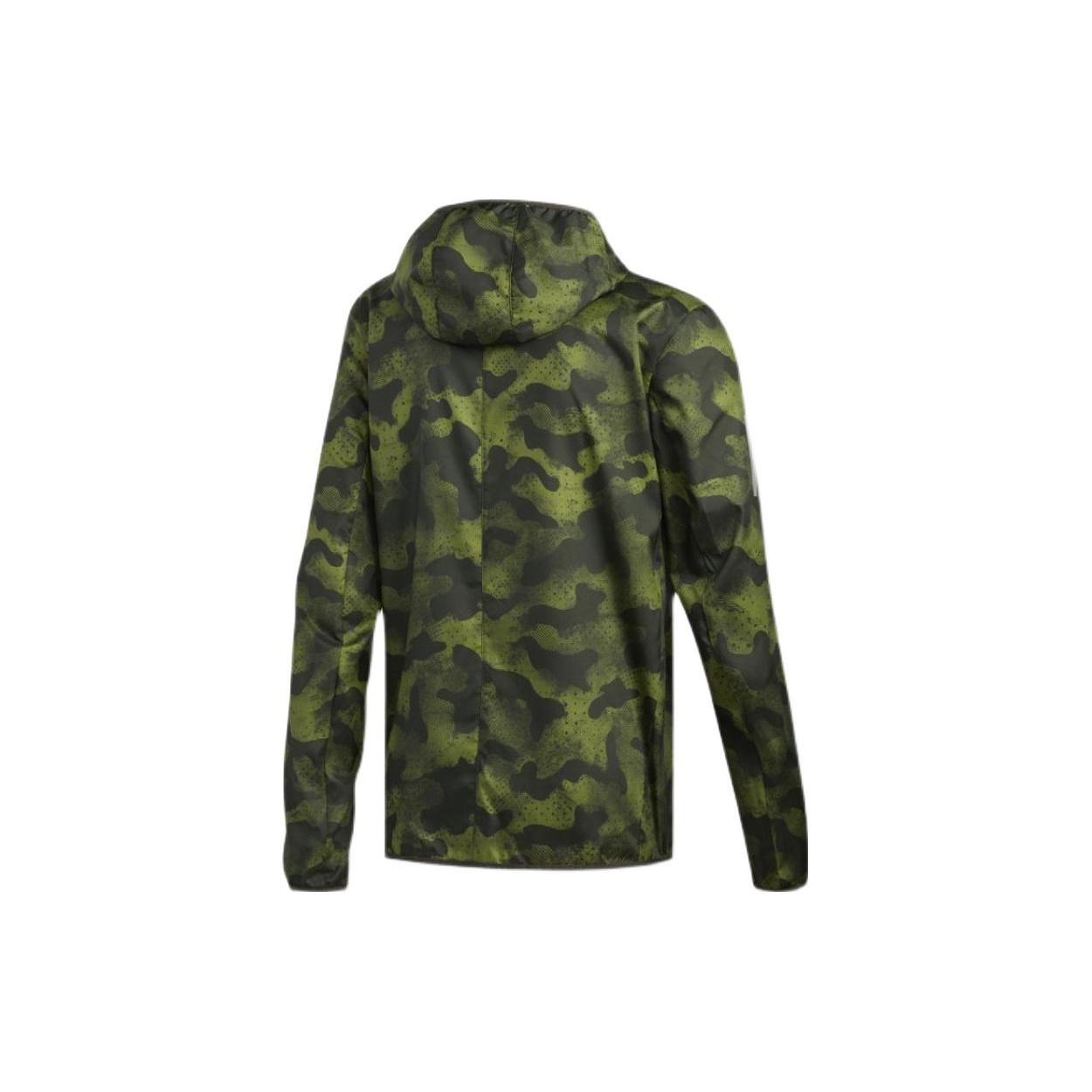 adidas Own the Run Camouflage Jacket  Green  Men s DZ2031 M