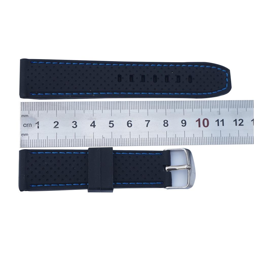 22mm Silicone Watch Band Strap for Men Women Watch Band Replacement with Stainless Steel Buckle