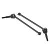 2 Pcs Metal Front Rear Universal Drive Shaft for HIMOTO E10MTL E10MT E10BP 1 10 RC Car (Black)