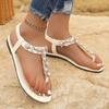 Fashion 2024 Summer Hot Sale Fashionable Women's Sandals Luxury Women's Open Toe Shoes Designer Beach Flat Roman Sandals for Women