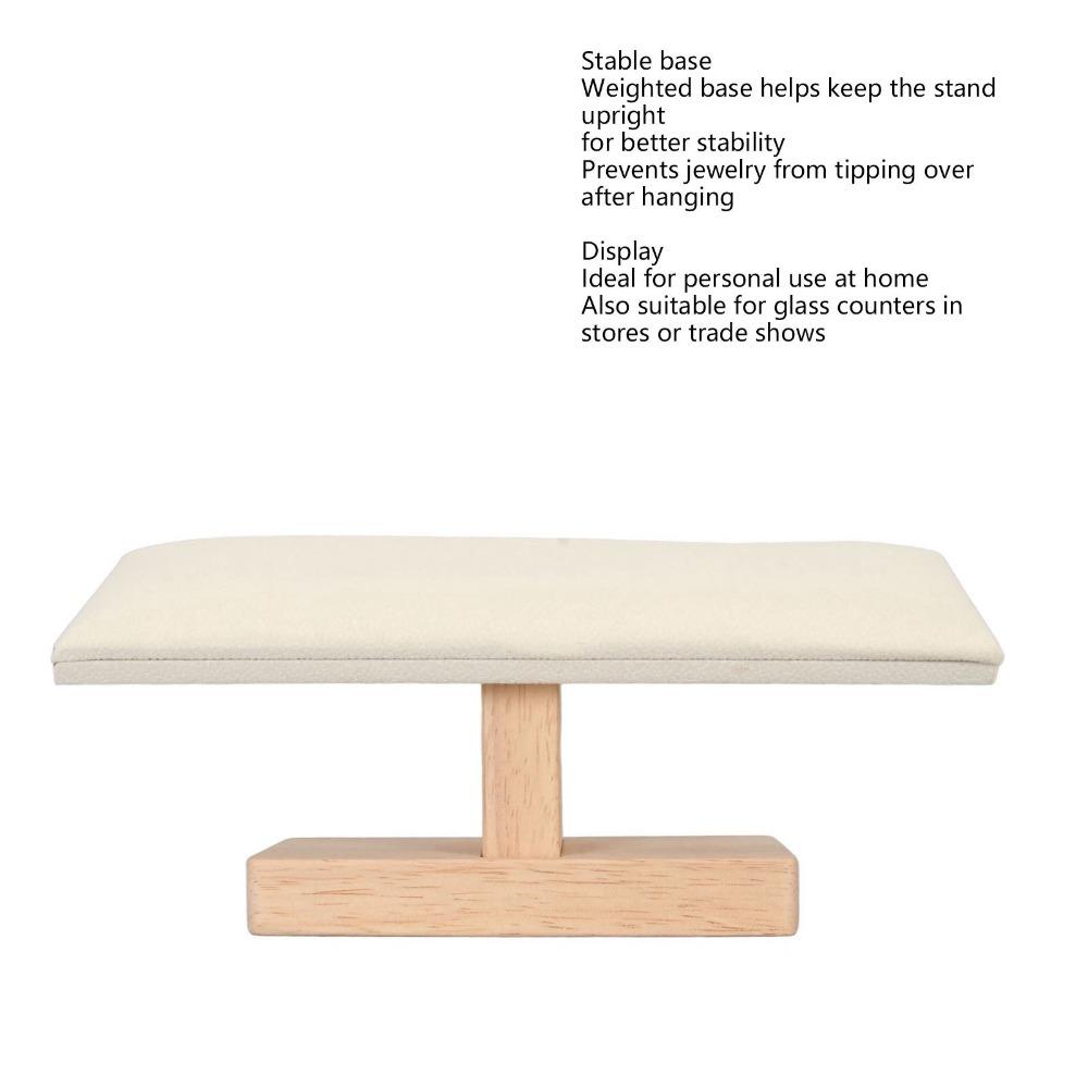 Wood T Bar Bracelet Holder 20*6cm Jewelry Display Stand Watch Display Stand Home Organization
