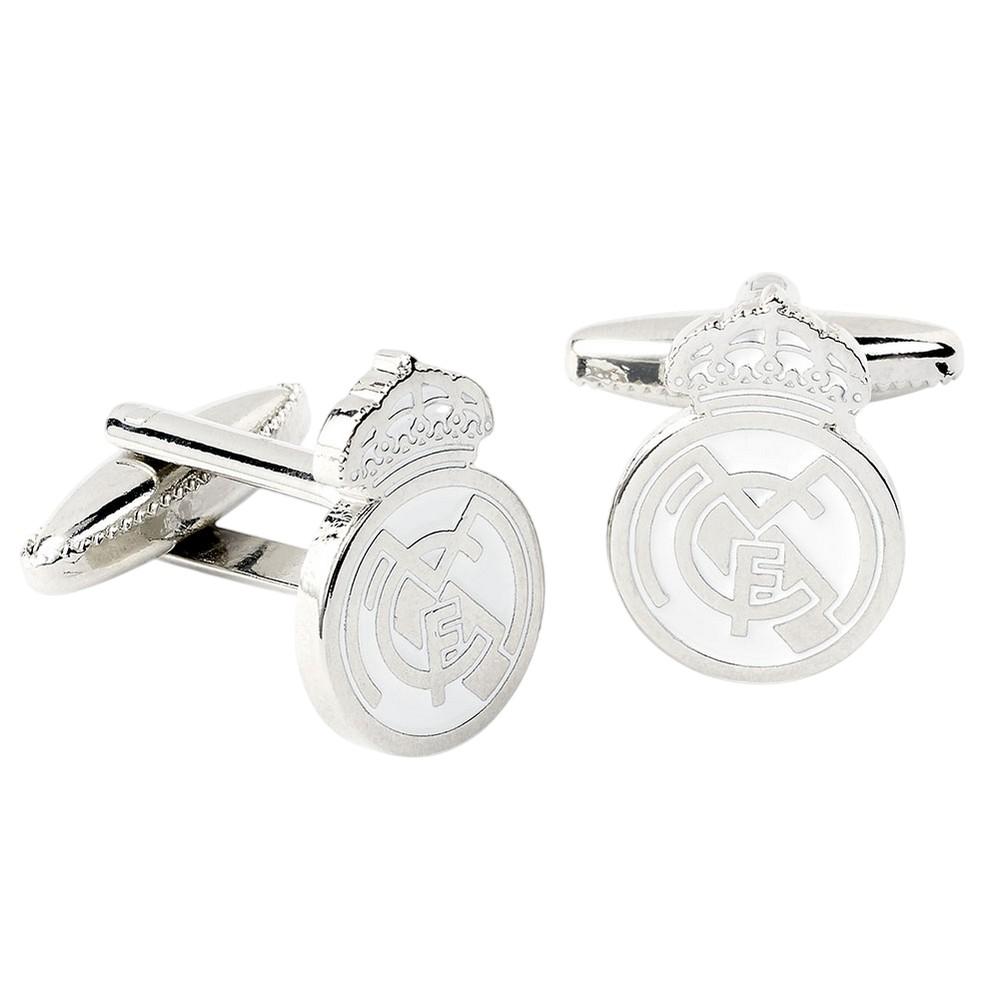 Real Madrid CF Silver Painted Cufflinks