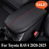 Per Toyota RAV4 -2025 Copertura Scatola Bracciolo Centrale per Auto in Microfibra e Pelle Nera Custodia Manicotto Scatola Bracciolo Accessorio Interno