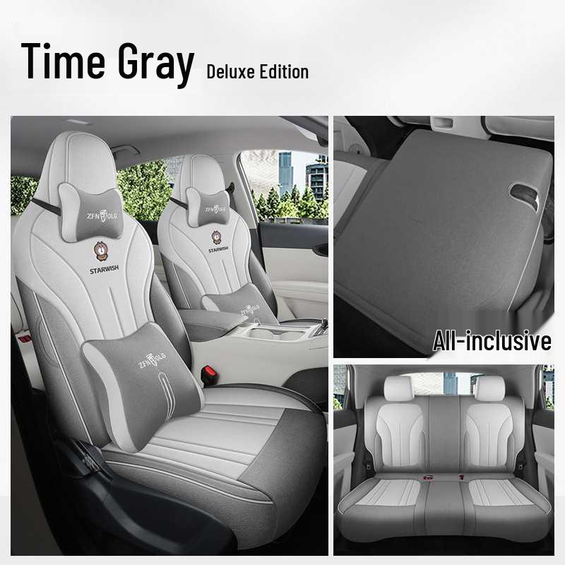 Geely Vision Cotton & Linen Seat Covers - All-Season, Full Coverage Universal Fit