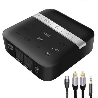 TX200 2-in-1 Sender Empfänger Bluetooth-kompatibler optischer koaxialer Audioadapter für TV Heim Das