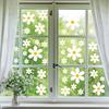 6 Sheets Flower Window Clings Cute Spring Wildflower PVC Decals Static Floral Glass Sticker for Home Office School Room Decor